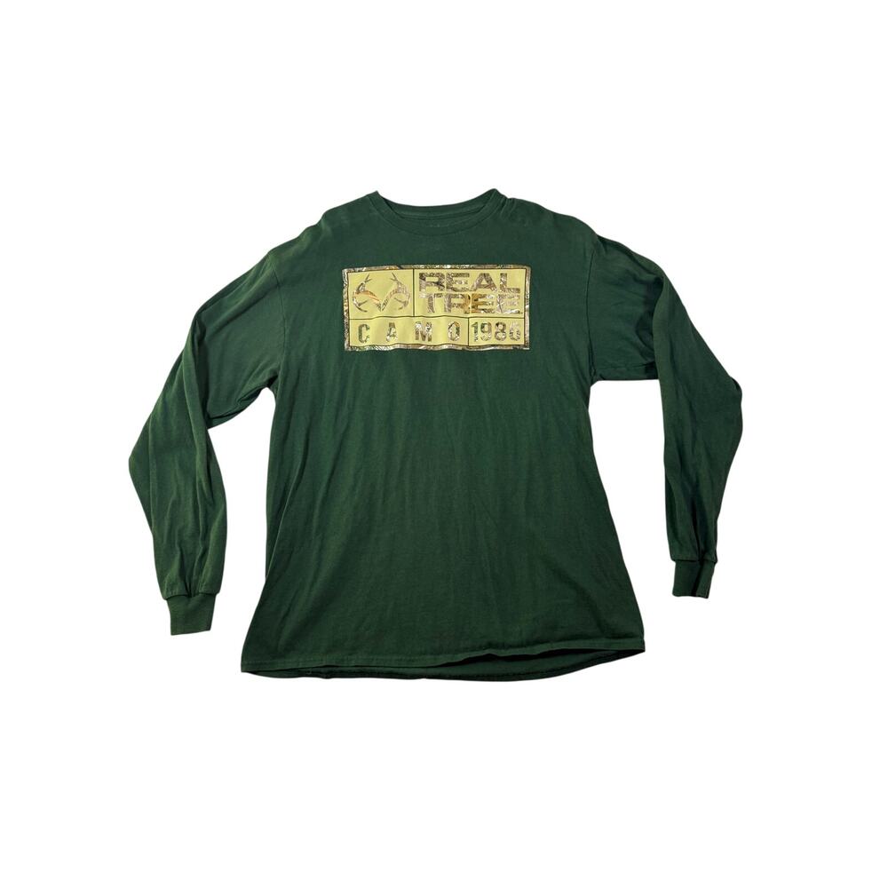 Real Tree Camo Green long sleeve T-Shirt Men’s Size L
